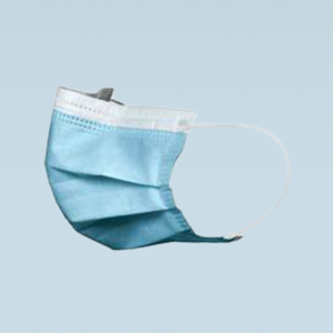 Mascherina chirurgica azzurra